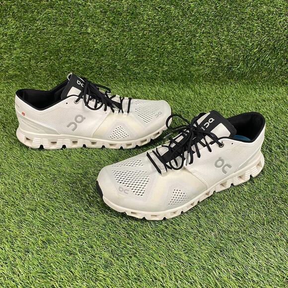 On Cloud X 2.0 White Black Cloudtec Running Shoes (40.99707) Men\'s Size 13